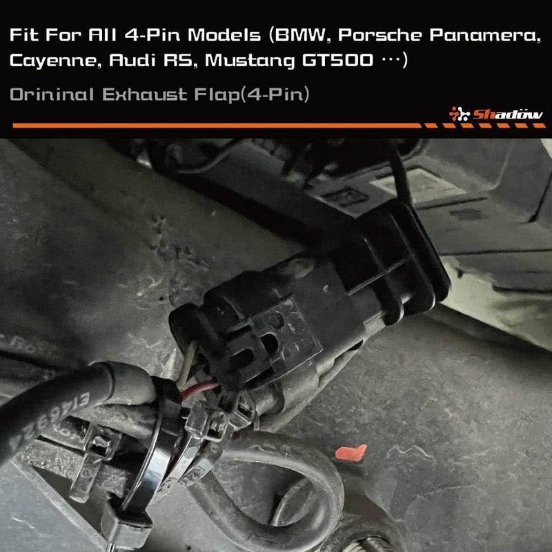 Shadow 4pin Exhaust Valve Plug Cover Protector for BMW/Porsche Panamera Cayenne/Audi RS/Mustang GT500 -or All 4pins Model - Image 4